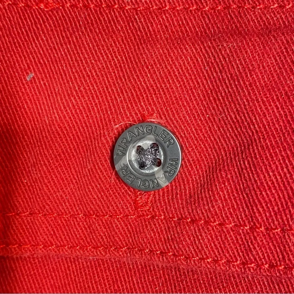 Men’s Vintage Wrangler EST. 1947 Red Cotton Button Down Casual Shirt Size S/P - Picture 5 of 12